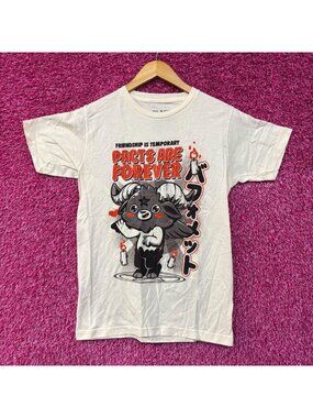 Black Matter Pacts Are Forever Baphomet Beige T-Shirt Small